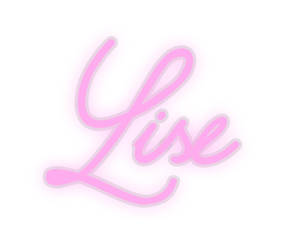 néon personnalisé Lise