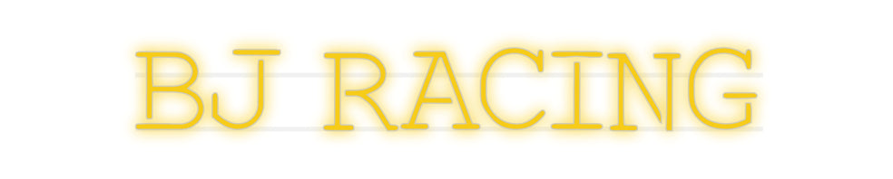 néon personnalisé BJ RACING