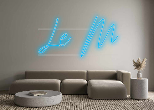 néon personnalisé Le M