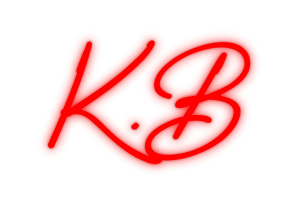 néon personnalisé K.B