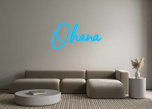 néon personnalisé Ohana