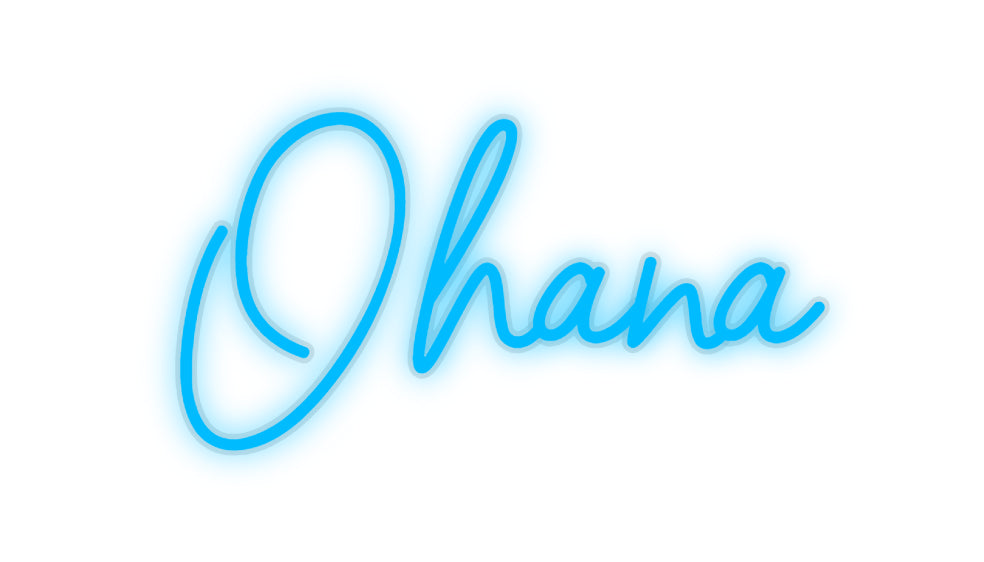 néon personnalisé Ohana
