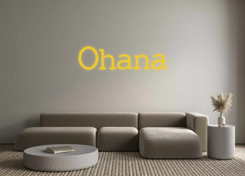 néon personnalisé Ohana