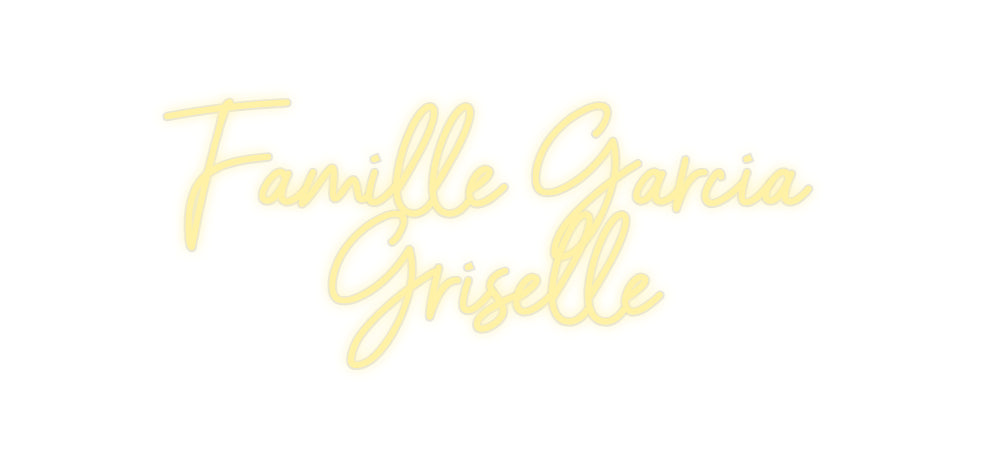 néon personnalisé Famille Garci...