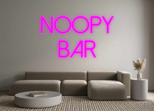 néon personnalisé Noopy 
Bar
