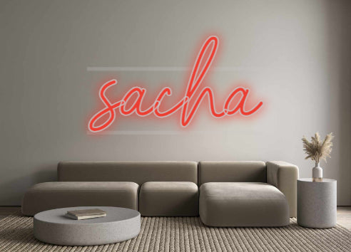 néon personnalisé sacha