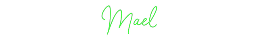 néon personnalisé Maël