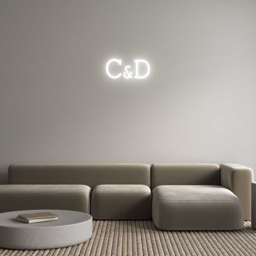 néon personnalisé C&D