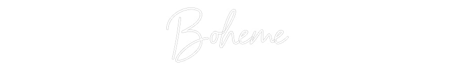 néon personnalisé Boheme
