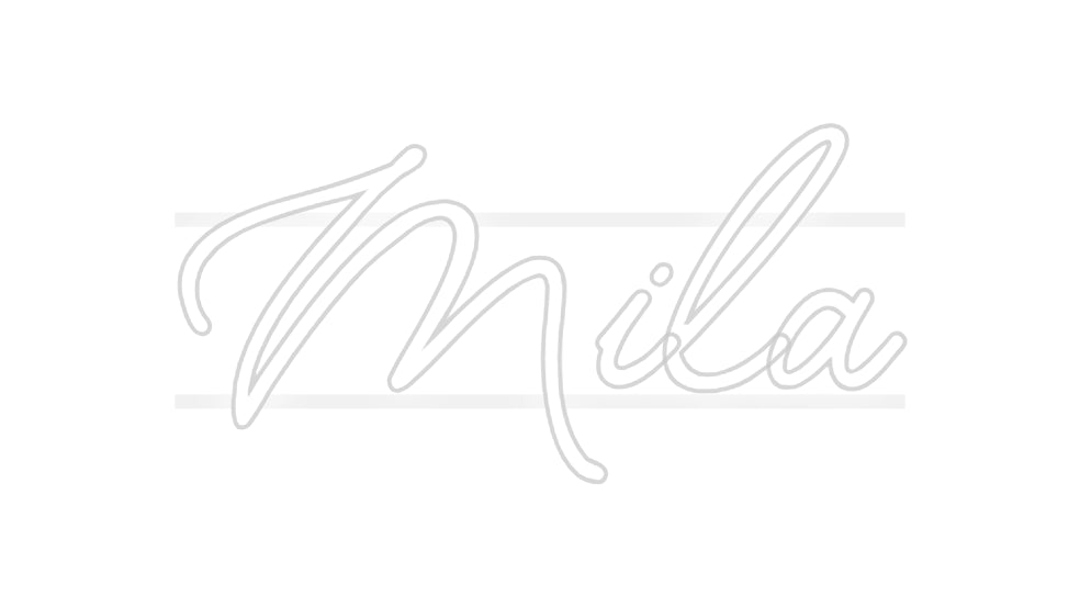 néon personnalisé Mila