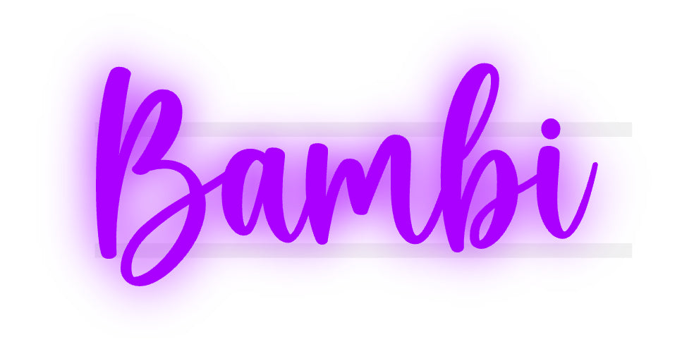 néon personnalisé Bambi