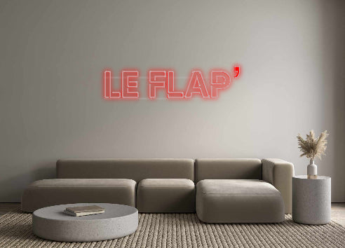 néon personnalisé Le Flap’