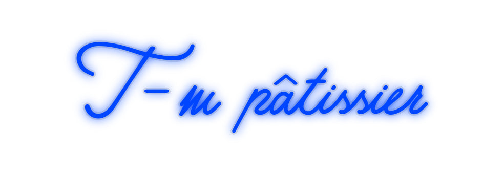 néon personnalisé T-m pâtissier
