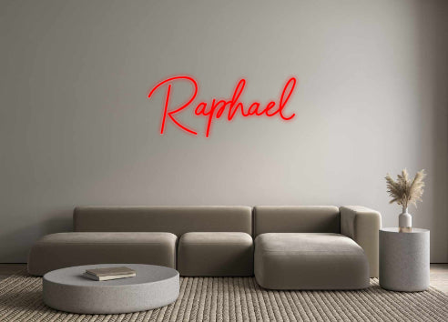 néon personnalisé Raphael