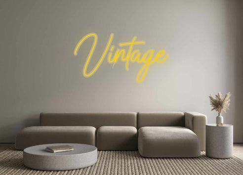 néon personnalisé Vintage