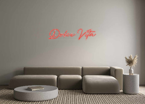 néon personnalisé Dolce Vita