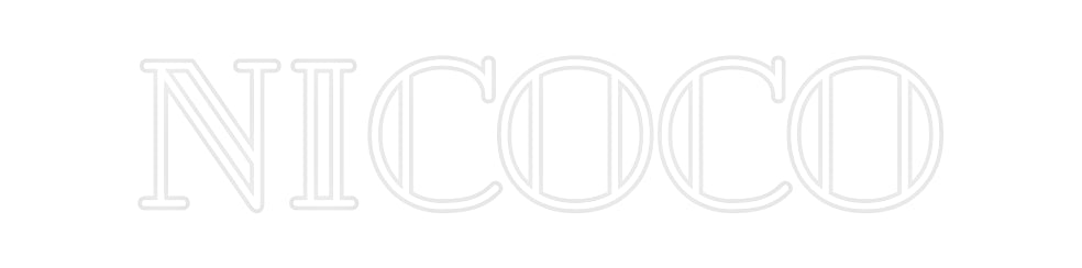 Néon personnalisé nicoco
