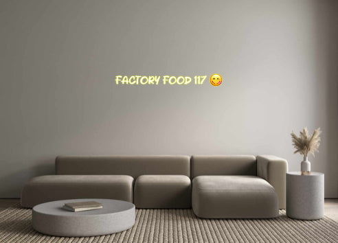 Néon personnalisé FACTORY FOOD ...
