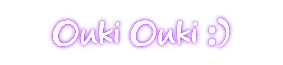 Néon personnalisé Ouki Ouki :)