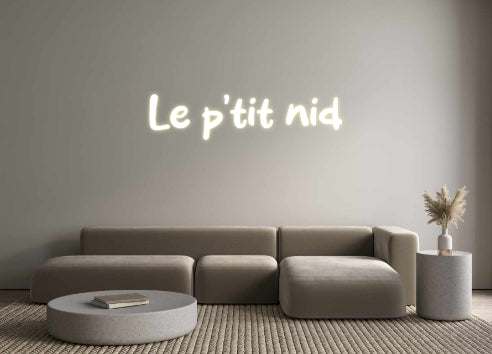 Néon personnalisé Le p'tit nid