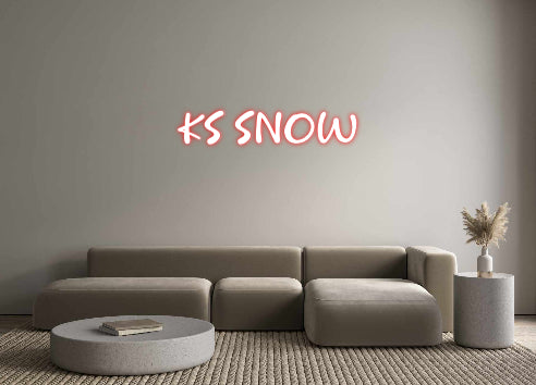 Néon personnalisé KS SNOW
