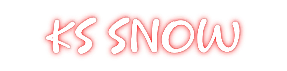 Néon personnalisé KS SNOW