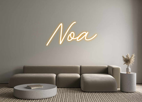 Néon personnalisé Noa