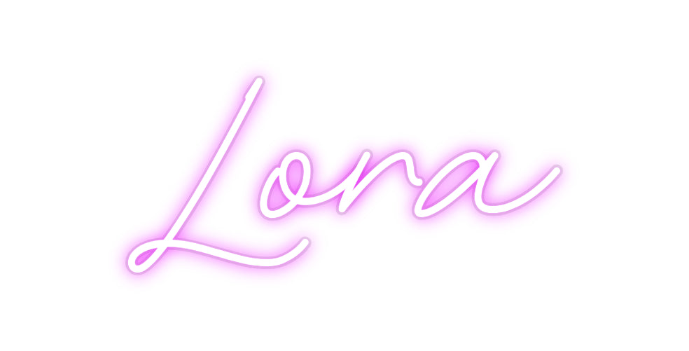 Néon personnalisé Lora