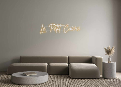 Néon personnalisé Le Petit Cuivré