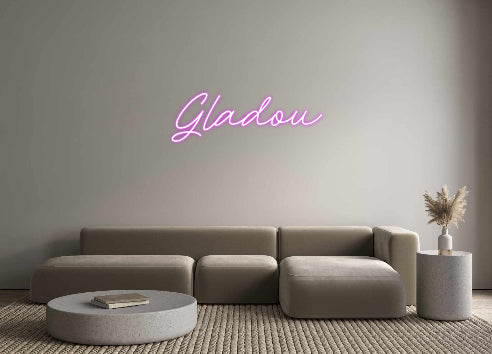 Néon personnalisé Gladou