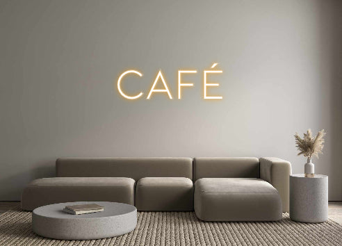 Néon personnalisé CAFÉ