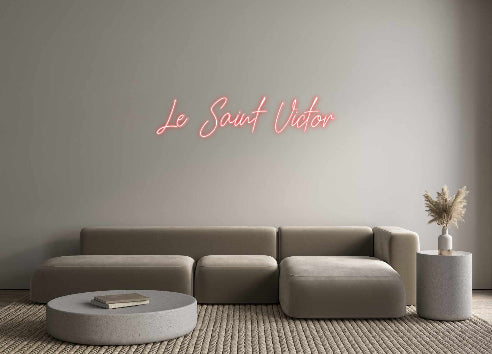 Néon personnalisé Le Saint Victor
