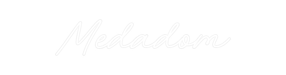 Néon personnalisé Medadom