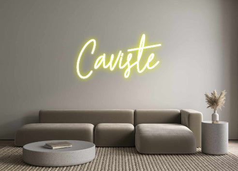 Néon personnalisé Caviste