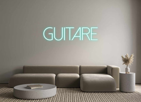 Néon personnalisé Guitare