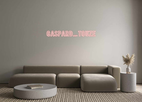 Néon personnalisé Gaspard_touze
