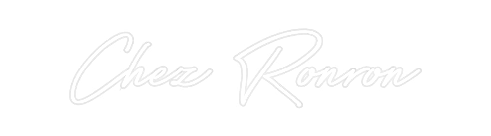 Néon personnalisé Chez Ronron