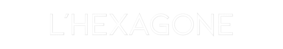 Néon personnalisé L'Hexagone