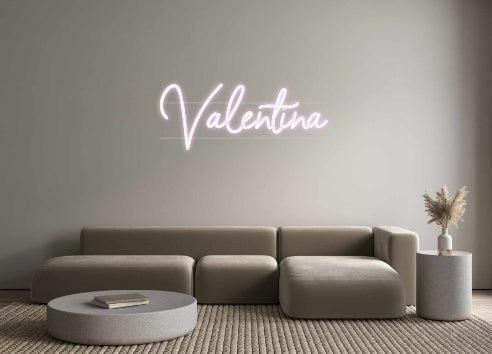 Néon personnalisé Valentina