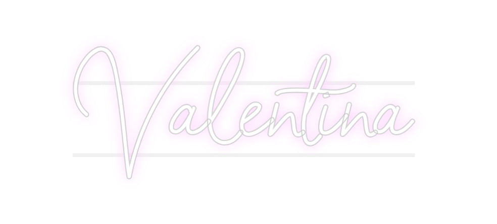 Néon personnalisé Valentina