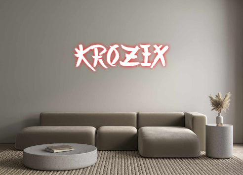 Néon personnalisé KroziX