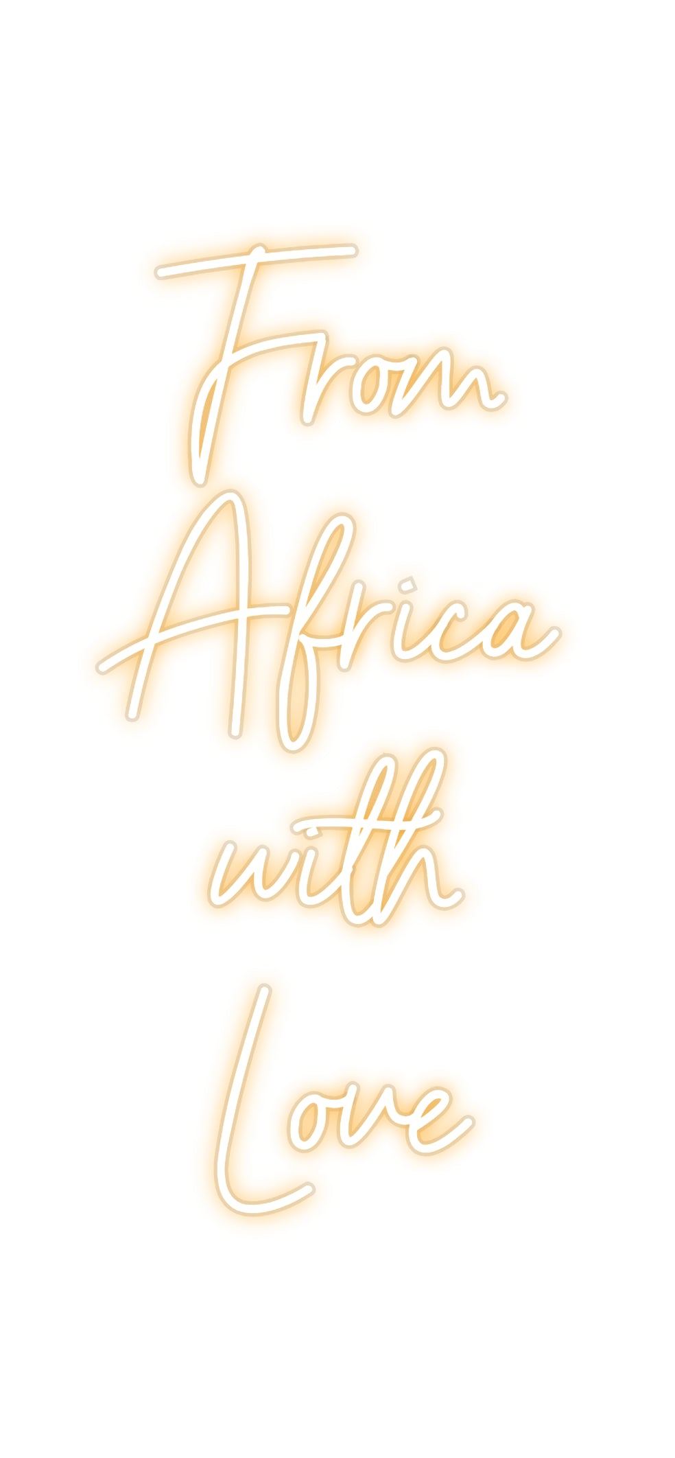 Néon personnalisé From 
Africa...