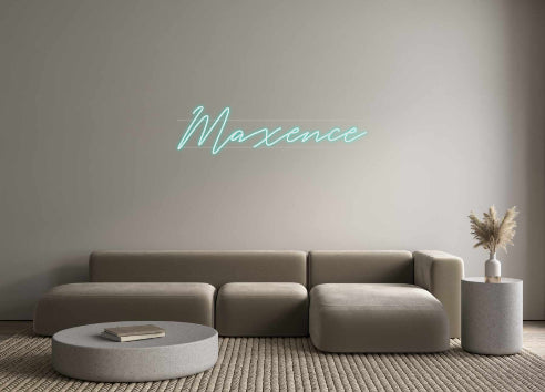 Néon personnalisé Maxence