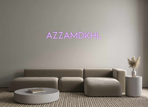 Néon personnalisé AzzamDkhl