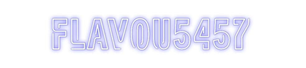 Néon personnalisé Flavou5457