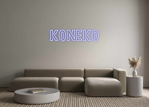 Néon personnalisé Koneko