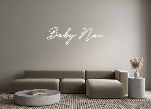 Néon personnalisé Baby Naï