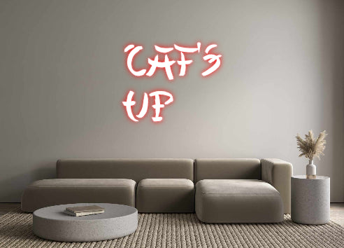 Néon personnalisé cat's 
    up