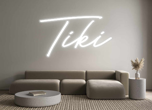 Néon personnalisé Tiki