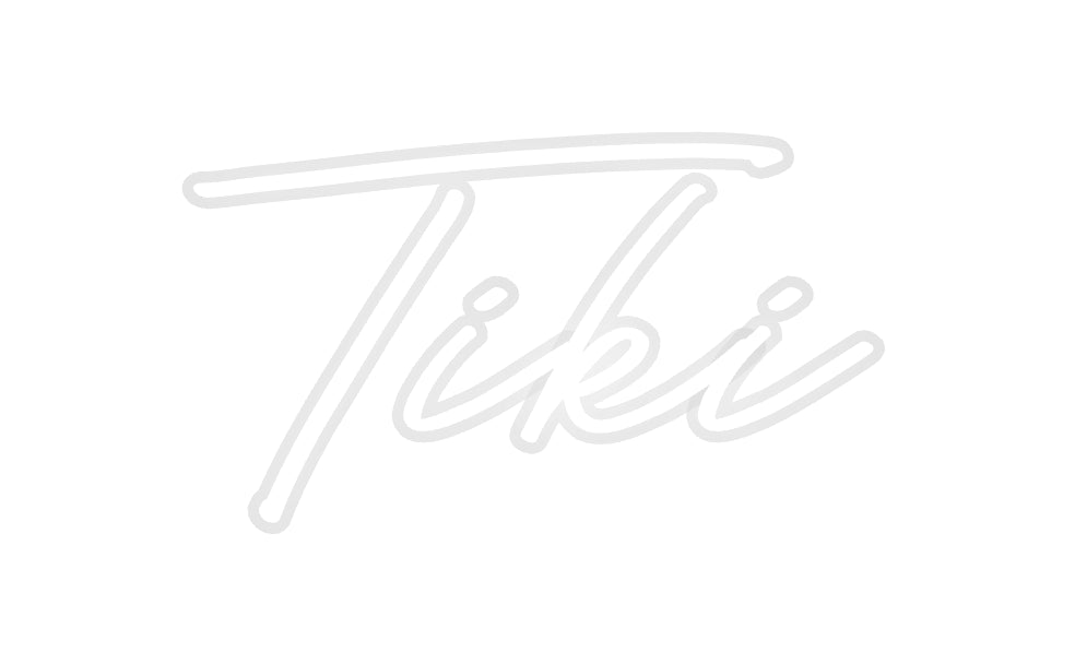 Néon personnalisé Tiki